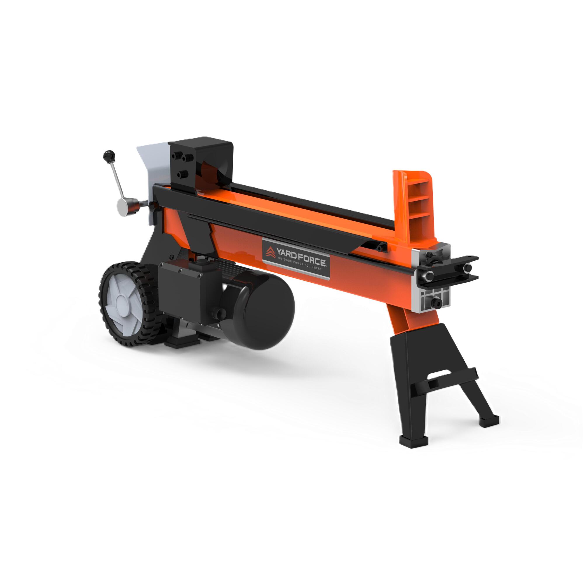 Yard Force Electric Log Splitter — 5-Ton, 15 Amp Motor, 21in. x 10in. Log Capacity, Compact, Model# YF15LS